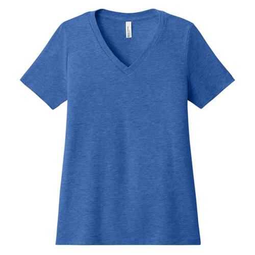 Women's Relaxed Heather CVC V Neck Tee Thumbnail