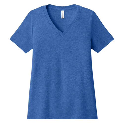 Women's Relaxed Heather CVC V Neck Tee Thumbnail