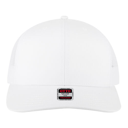 OTTO CAP 6 Panel Mid Profile Mesh Back Trucker Hat Thumbnail