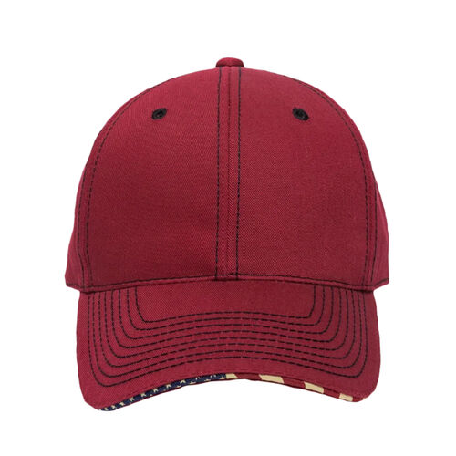 Structured Twill W/Flag Sandwich Visor Thumbnail