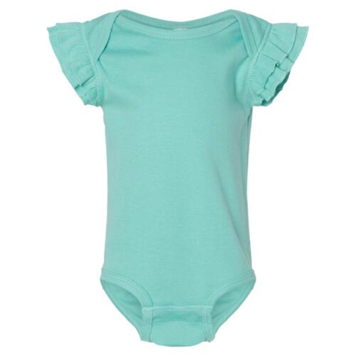 Infant Flutter Sleeve Baby Rib Bodysuit Thumbnail