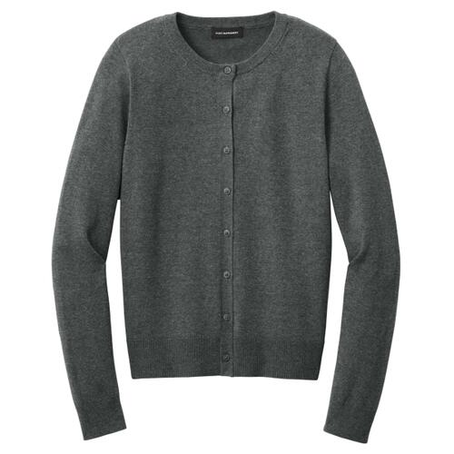 Women's Easy Care Crewneck Cardigan Sweater Thumbnail