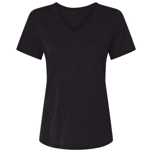 Women's USA-Made Fine Jersey V-Neck T-Shirt Thumbnail