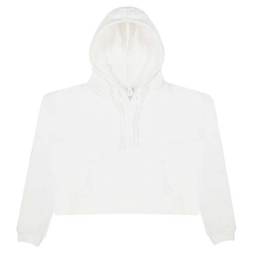 Women's Girlie Cropped Hooded Fleece with Pocket Thumbnail
