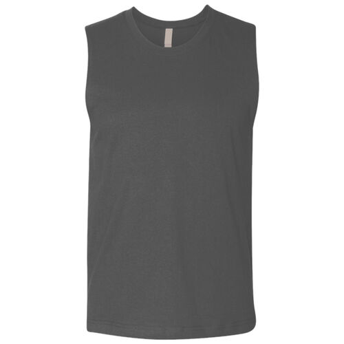 Unisex Heavyweight Cotton Garment-Dyed Mid-Length Muscle Tee Thumbnail