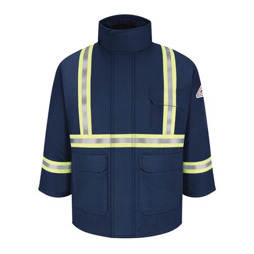 Men's Long Deluxe Parka With Reflective Trim - EXCEL FR® ComforTouch Thumbnail