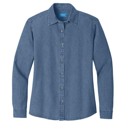 Women's Long Sleeve Value Denim Shirt Thumbnail