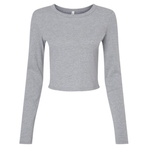 Women's Micro Rib Long Sleeve Baby Tee Thumbnail