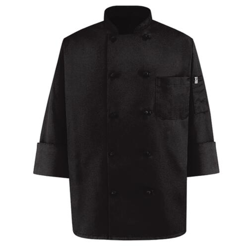 Black Knot Button Chef Coat Thumbnail