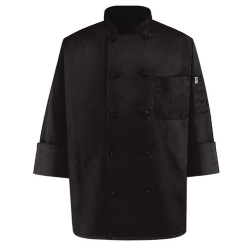 Black Knot Button Chef Coat Thumbnail