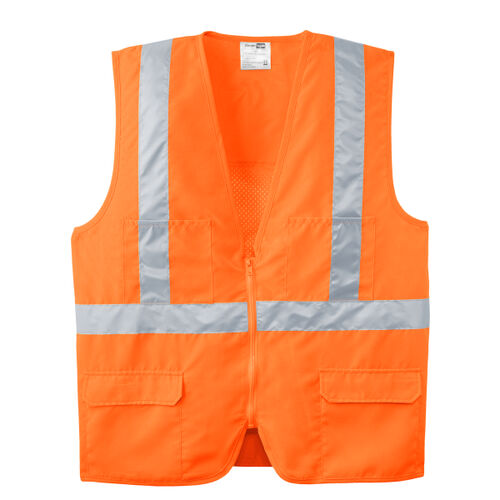 Ansi 107 Class 2 Mesh Back Safety Vest Thumbnail