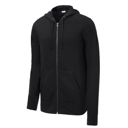PosiCharge ® Tri Blend Wicking Fleece Full Zip Hooded Jacket Thumbnail