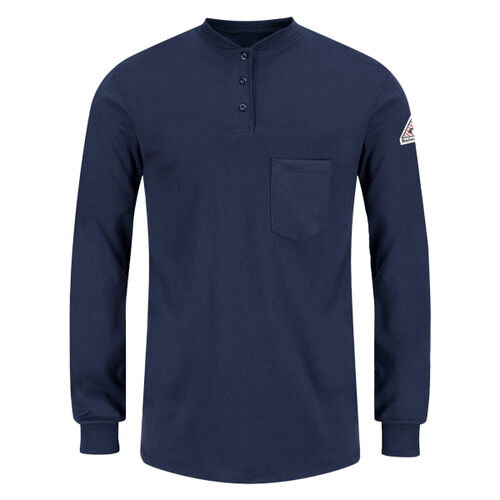 Women's Long Sleeve Tagless Henley Shirt Thumbnail