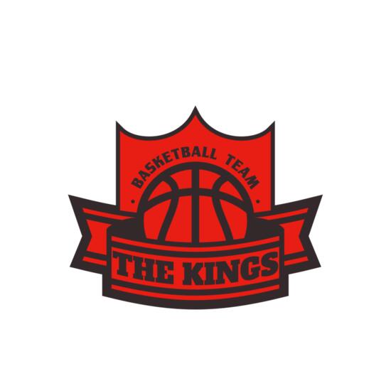 The Kings Basketball team Logo Template Thumbnail