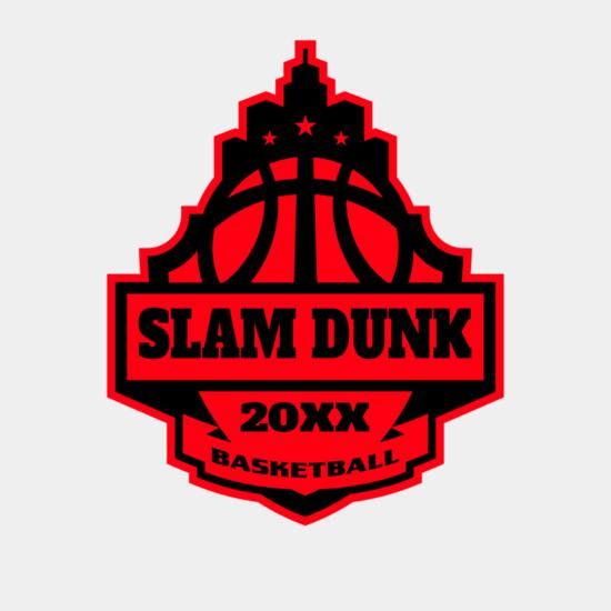 SLAM DUNK Basketball Logo Template Thumbnail