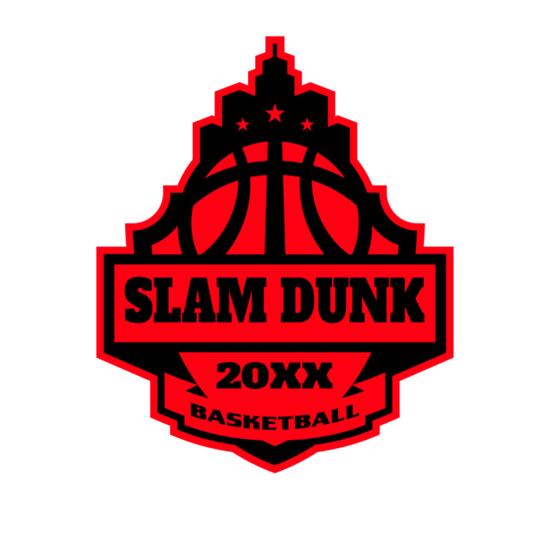 SLAM DUNK Basketball Logo Template Thumbnail