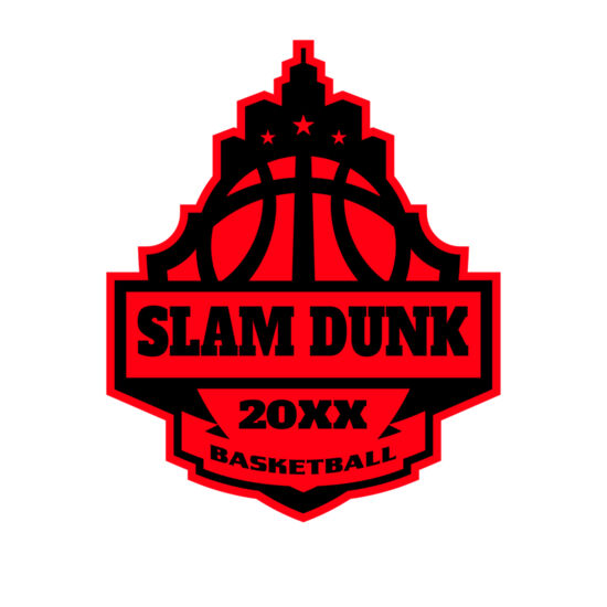 SLAM DUNK Basketball Logo Template Thumbnail