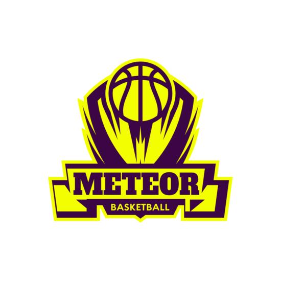 Meteor Basketball Logo Template Thumbnail