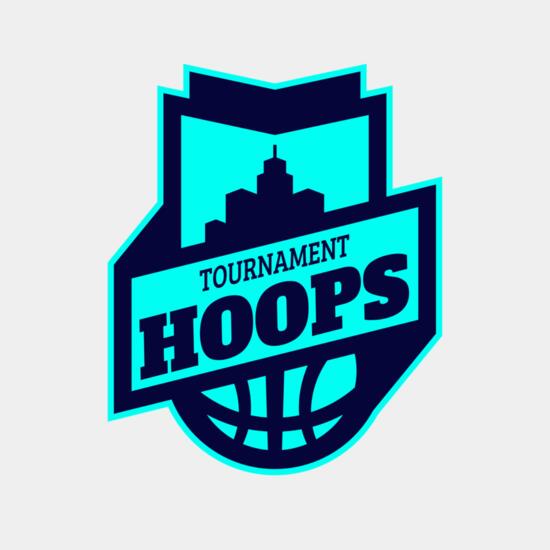 Hoops Tournament Basketball logo template Thumbnail
