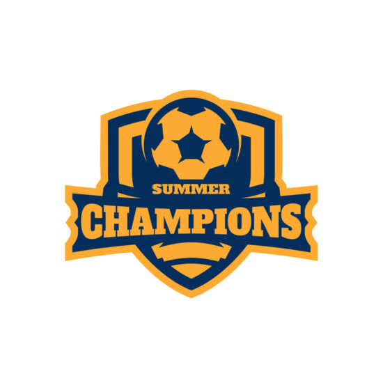 Champions Summer Soccer logo template Thumbnail