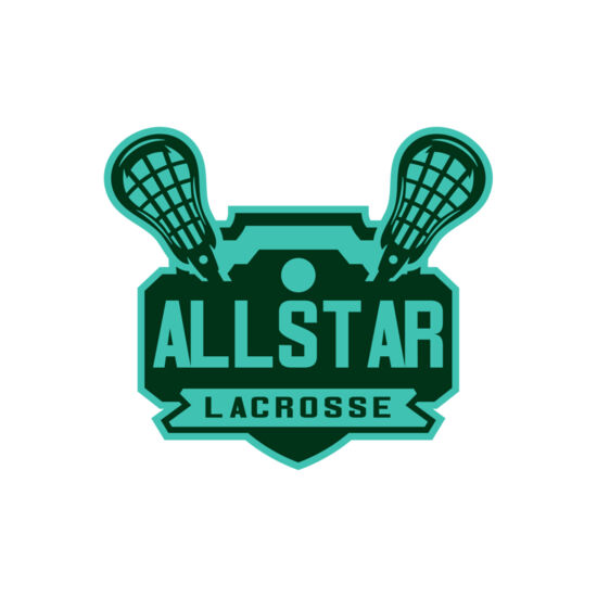 All stars Lacrosse Logo Template Thumbnail