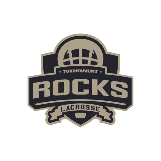 Rocks Tournament Lacrosse Logo Template Thumbnail