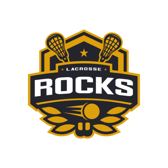 Rocks Lacrosse Logo Template Thumbnail