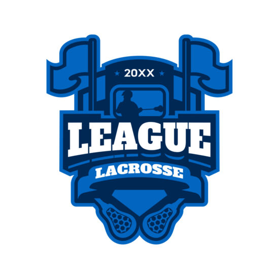 League Lacrosse Logo Template Thumbnail