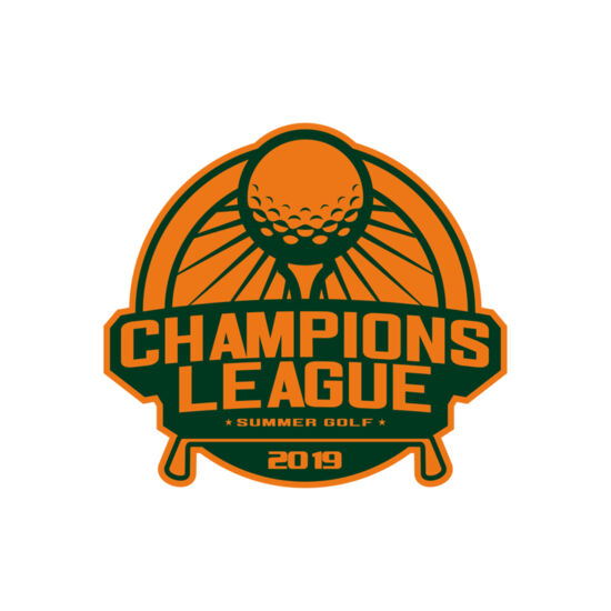 Champions League Summer Golf logo template Thumbnail