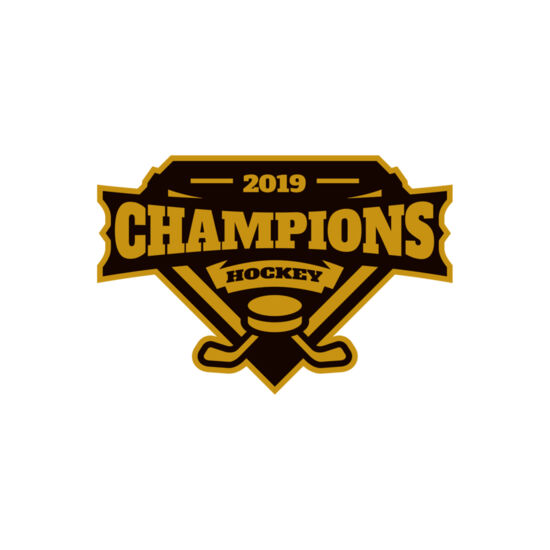 Champions Hockey logo template Thumbnail