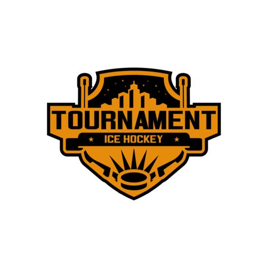 Tournament Ice Hockey logo template 02 Thumbnail