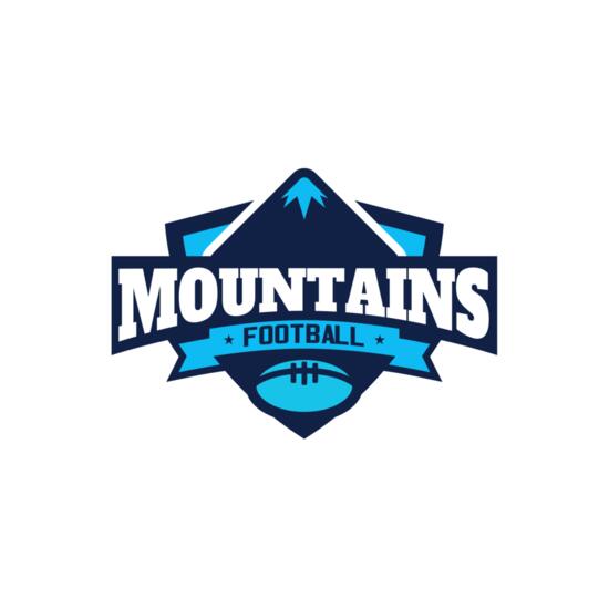 Mountains Football logo template Thumbnail