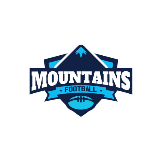 Mountains Football logo template Thumbnail