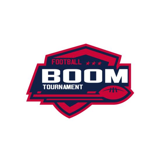 Boom Tournament Football logo template Thumbnail