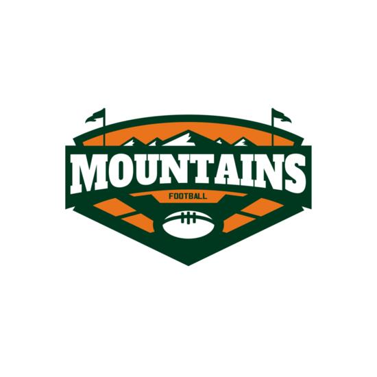Mountains Football logo template 02 Thumbnail