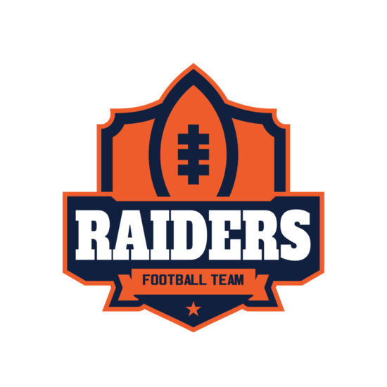 Raiders Football Team logo template Thumbnail
