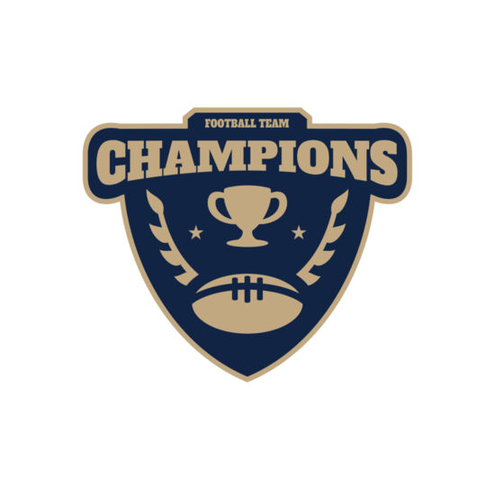 Champions Football Team logo template Thumbnail
