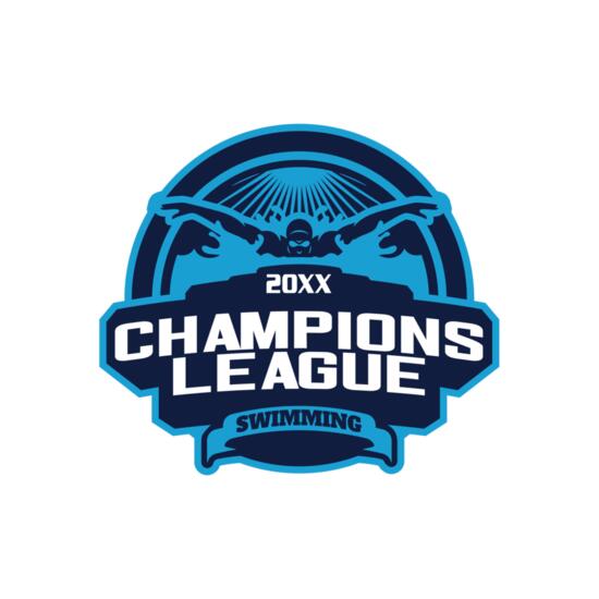 Champions League Swimming logo template Thumbnail