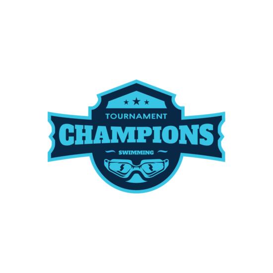 Champions Tournament Swimming logo template Thumbnail
