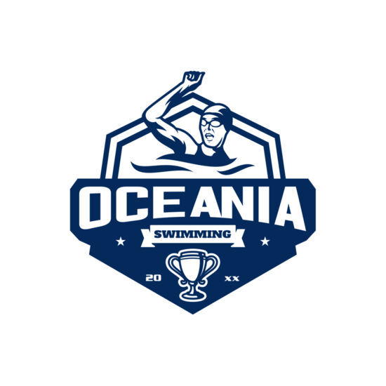 Oceania Swimming logo template Thumbnail