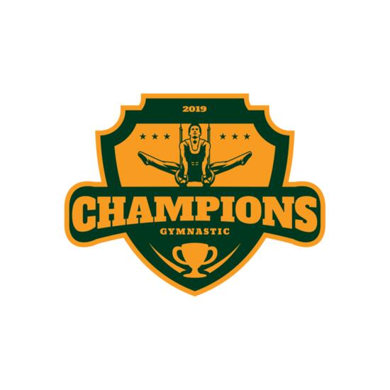 Champions Gymnastic logo template Thumbnail