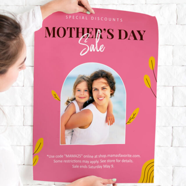 Mothers Day Poster on Wall
