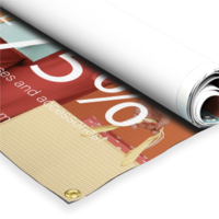 Custom printed banner for business, events, or teams in Hanford CA