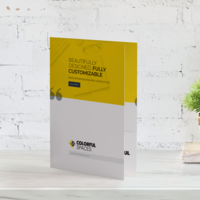 Custom printed advertising folders for real estate in Corcoran CA