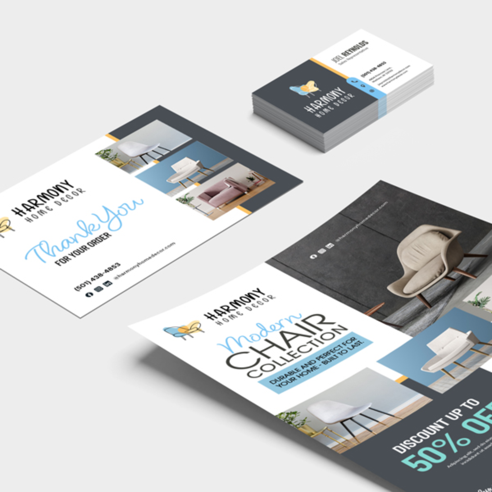 Custom printed marketing brochure for Hanford Cemetery District