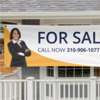 Custom printed real estate banners in Corcoran CA