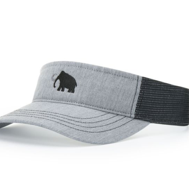 Visor with embroidered logo