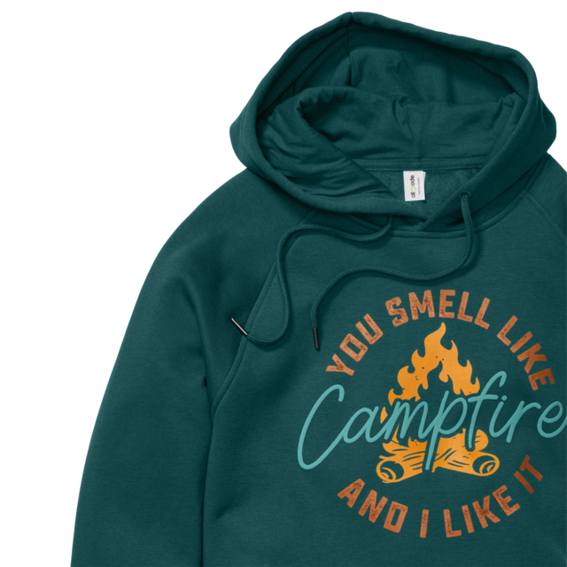 Hooded sweatshirt with a printed logo on the front