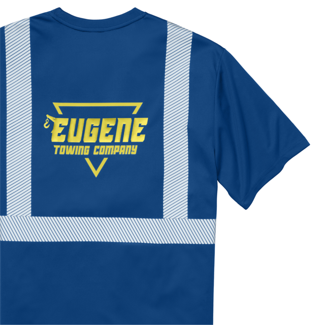 Printed reflective ansi tshirt