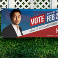 Campaign and election banner printing